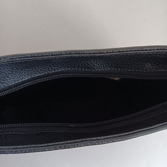 Buntal Desenyo Black/Multicolor Straw Shoulder Purse - Picture 4 of 9